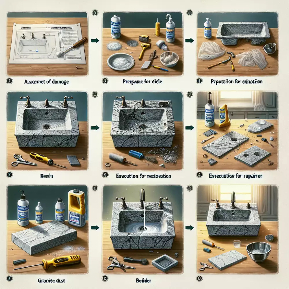 oprava granitového dřezu